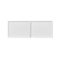Slim White Shaker - 36"W × 12"H Deep (24") Wall Bridge Cabinet 2-Doors