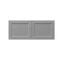 White Box Gray Shaker - 36"W × 15"H Standard Wall Cabinet 2-Doors