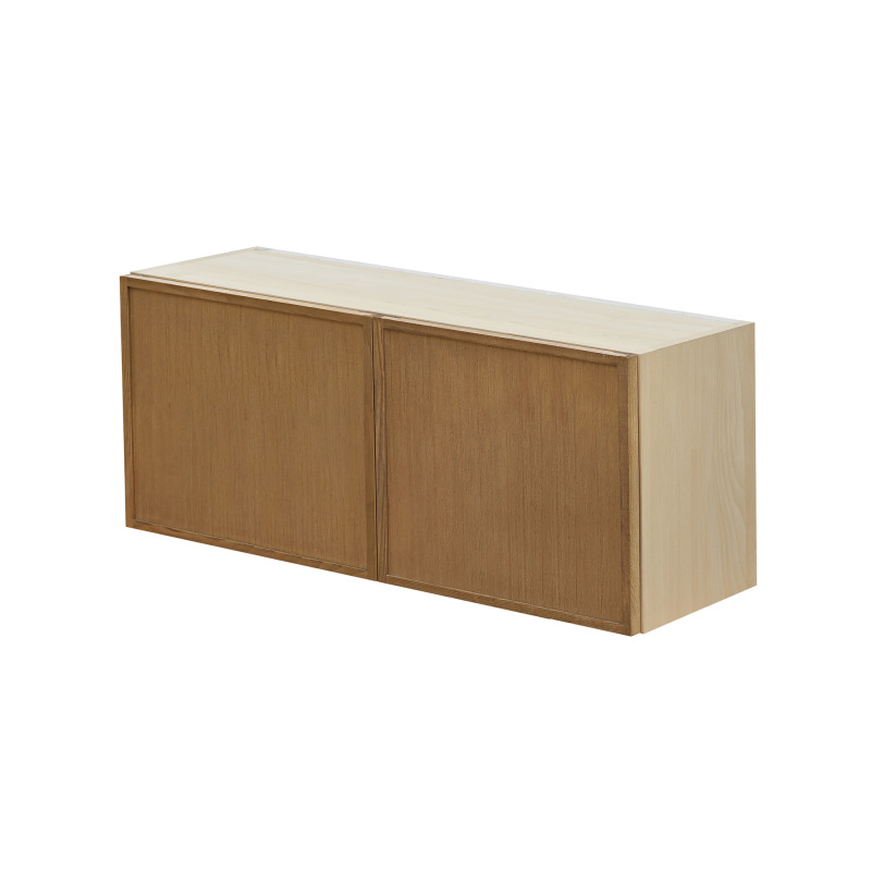 Shady Slim Oak - 36"W × 15"H Standard Wall Cabinet 2-Doors