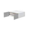 White Box Gray Slim - 36"W × 15"H Deep (24") Wall Bridge Cabinet 2-Doors 1-Adjustable shelf