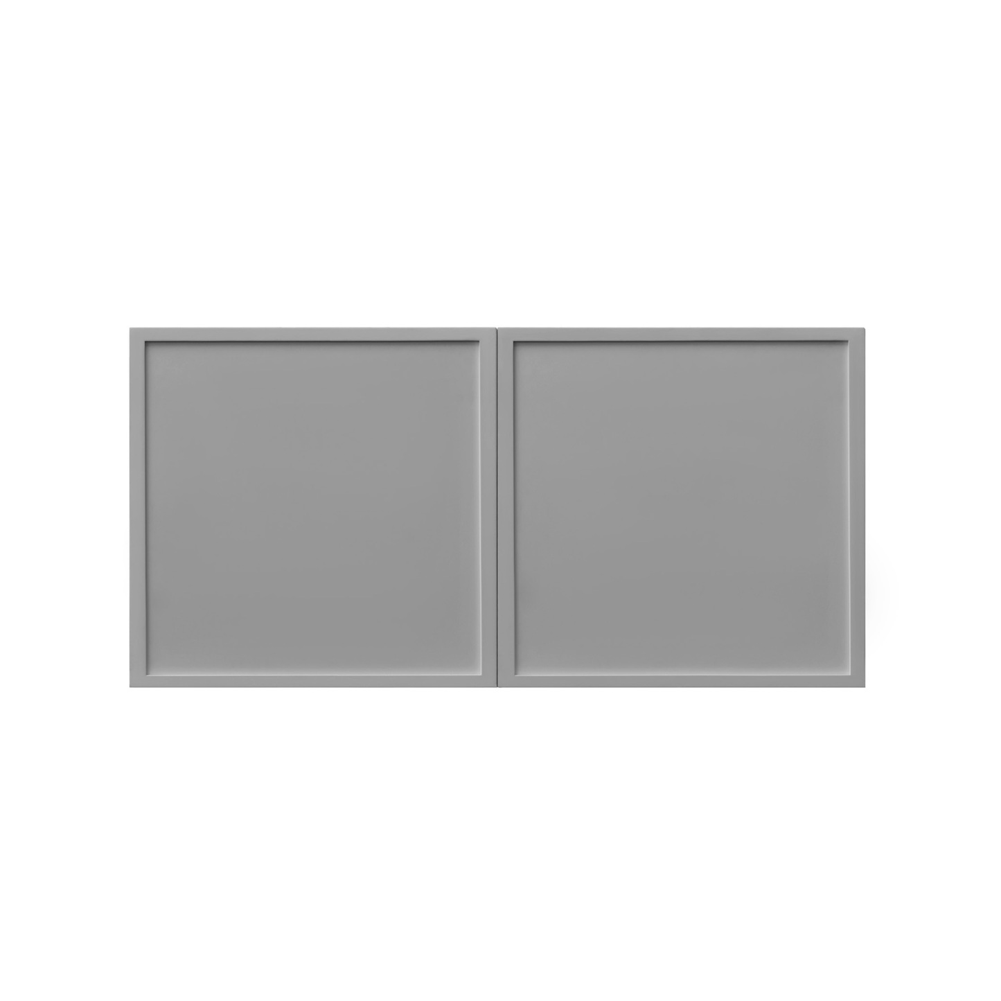 White Box Gray Slim - 36"W × 15"H Deep (24") Wall Bridge Cabinet 2-Doors 1-Adjustable shelf