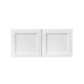 White Shaker - 36"W × 15"H Deep (24") Wall Bridge Cabinet 2-Doors 1-Adjustable shelf