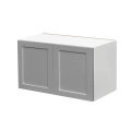White Box Gray Shaker - 36"W × 18"H Standard Wall Cabinet 2-Doors 1-Adjustable shelf