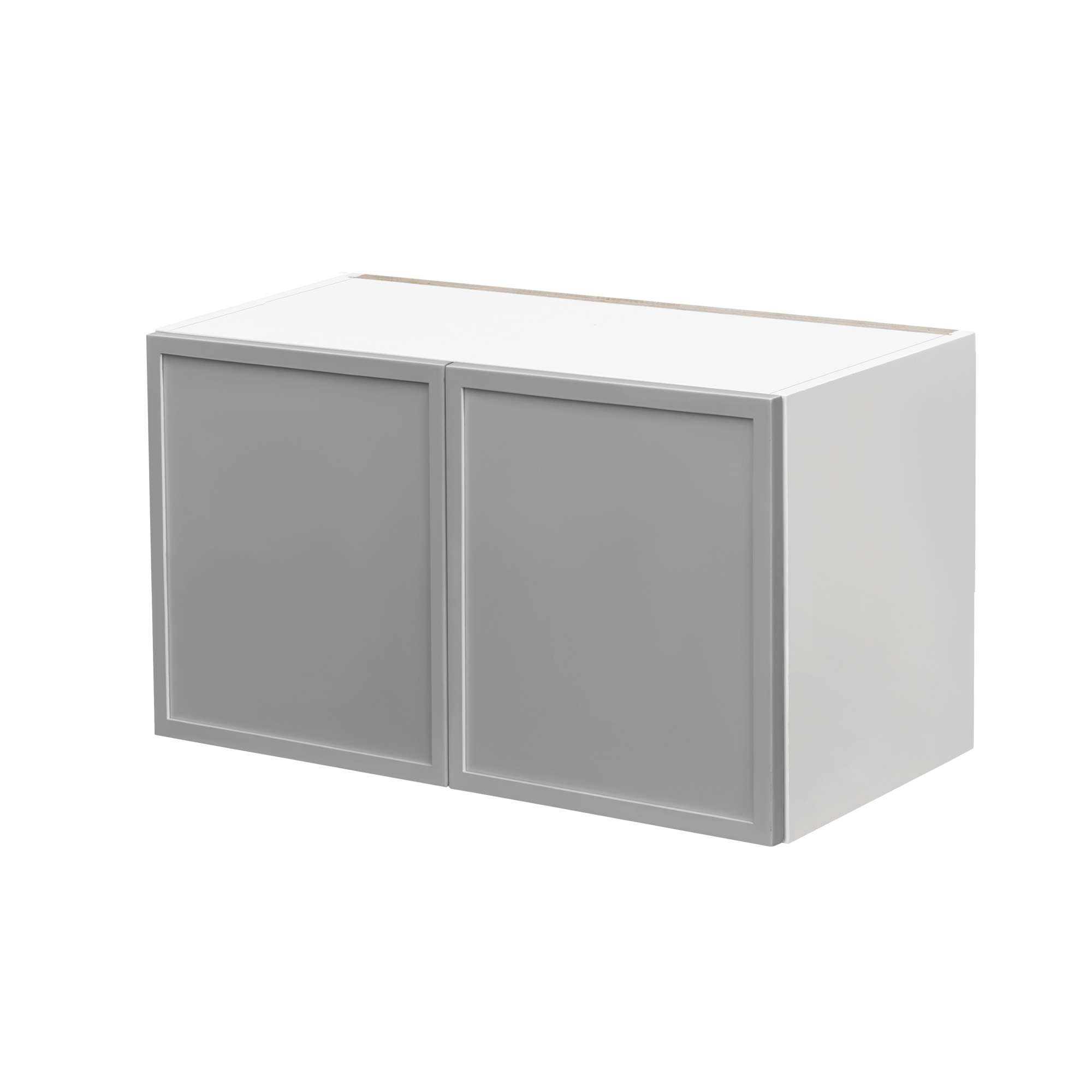 White Box Gray Slim - 36"W × 18"H Standard Wall Cabinet 2-Doors 1-Adjustable shelf