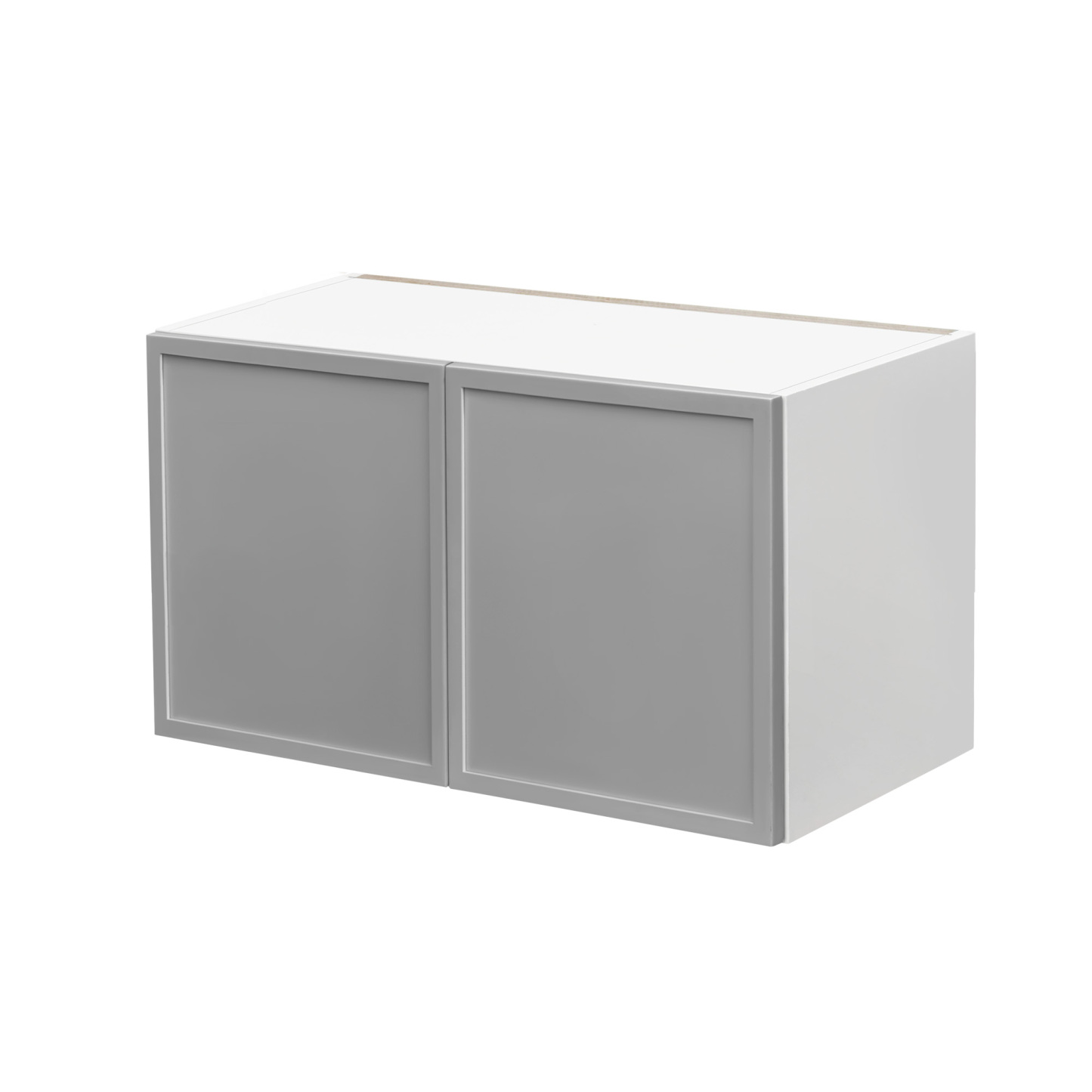 White Box Gray Slim - 36"W × 18"H Standard Wall Cabinet 2-Doors 1-Adjustable shelf