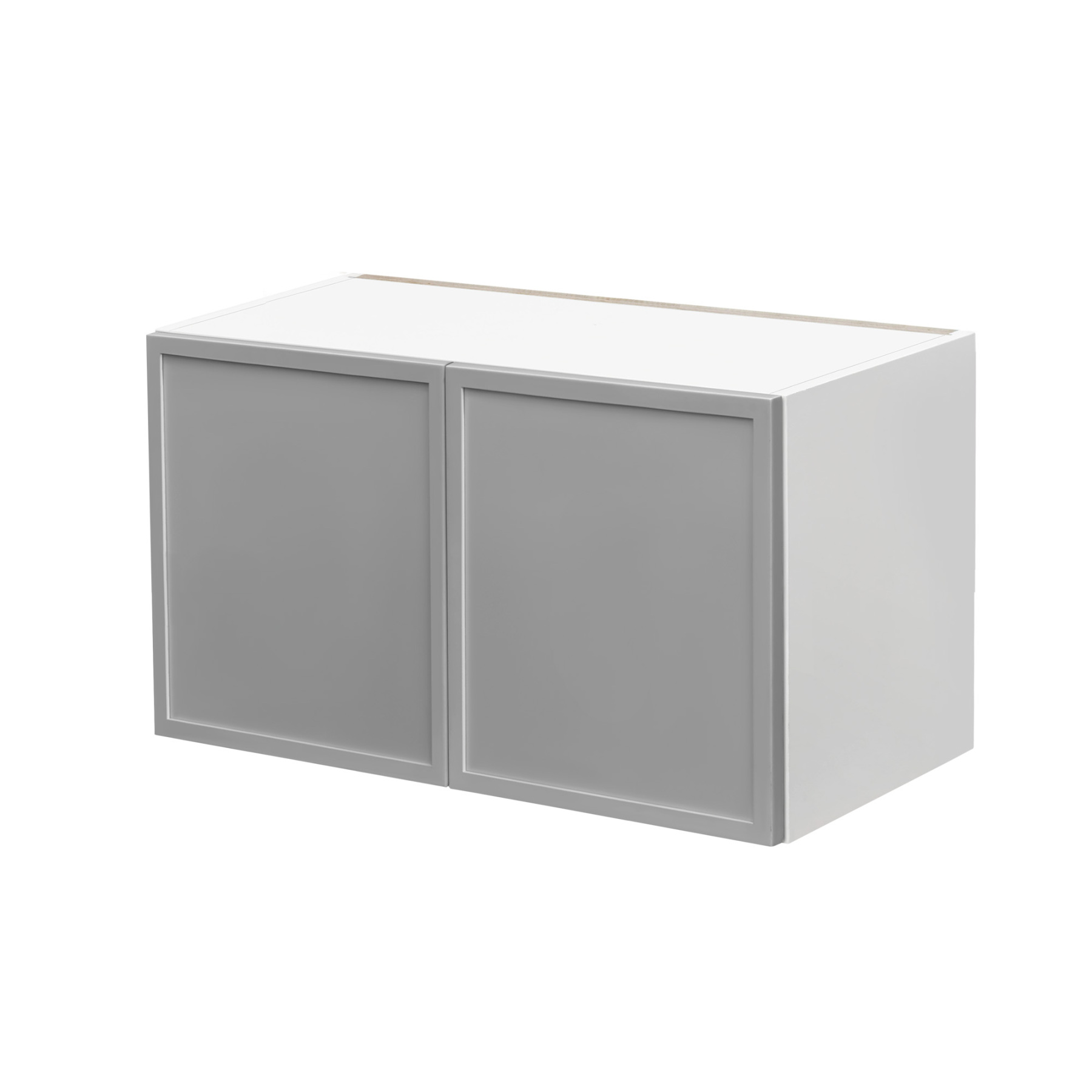 White Box Gray Slim - 36"W × 18"H Standard Wall Cabinet 2-Doors 1-Adjustable shelf
