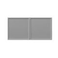 White Box Gray Slim - 36"W × 18"H Standard Wall Cabinet 2-Doors 1-Adjustable shelf