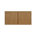 Shady Slim Oak - 36"W × 18"H Standard Wall Cabinet 2-Doors 1-Adjustable shelf