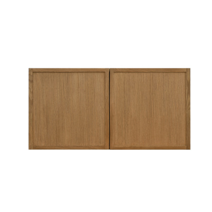 Natural Box Oak Slim - 36"W × 18"H Standard Wall Cabinet 2-Doors 1-Adjustable shelf