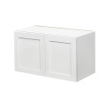 White Shaker - 36"W × 18"H Standard Wall Cabinet 2-Doors 1-Adjustable shelf