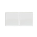 Slim White Shaker - 36"W × 18"H Standard Wall Cabinet 2-Doors 1-Adjustable shelf