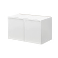 Slim White Shaker - 36"W × 18"H Standard Wall Cabinet 2-Doors 1-Adjustable shelf