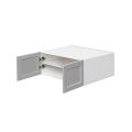 White Box Gray Shaker - 36"W × 18"H Deep (24") Wall Bridge Cabinet 2-Doors 1-Adjustable shelf