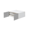 White Box Gray Slim - 36"W × 18"H Deep (24") Wall Bridge Cabinet 2-Doors 1-Adjustable shelf