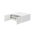 White Shaker - 36"W × 18"H Deep (24") Wall Bridge Cabinet 2-Doors 1-Adjustable shelf