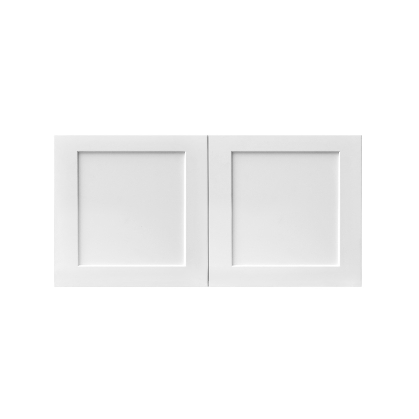 White Shaker - 36"W × 18"H Deep (24") Wall Bridge Cabinet 2-Doors 1-Adjustable shelf