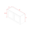 Mallorca White Shaker - 36"W × 21"H Standard Wall Cabinet