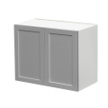 White Box Gray Shaker - 36"W × 21"H Standard Wall Cabinet 2-Doors 1-Adjustable shelf