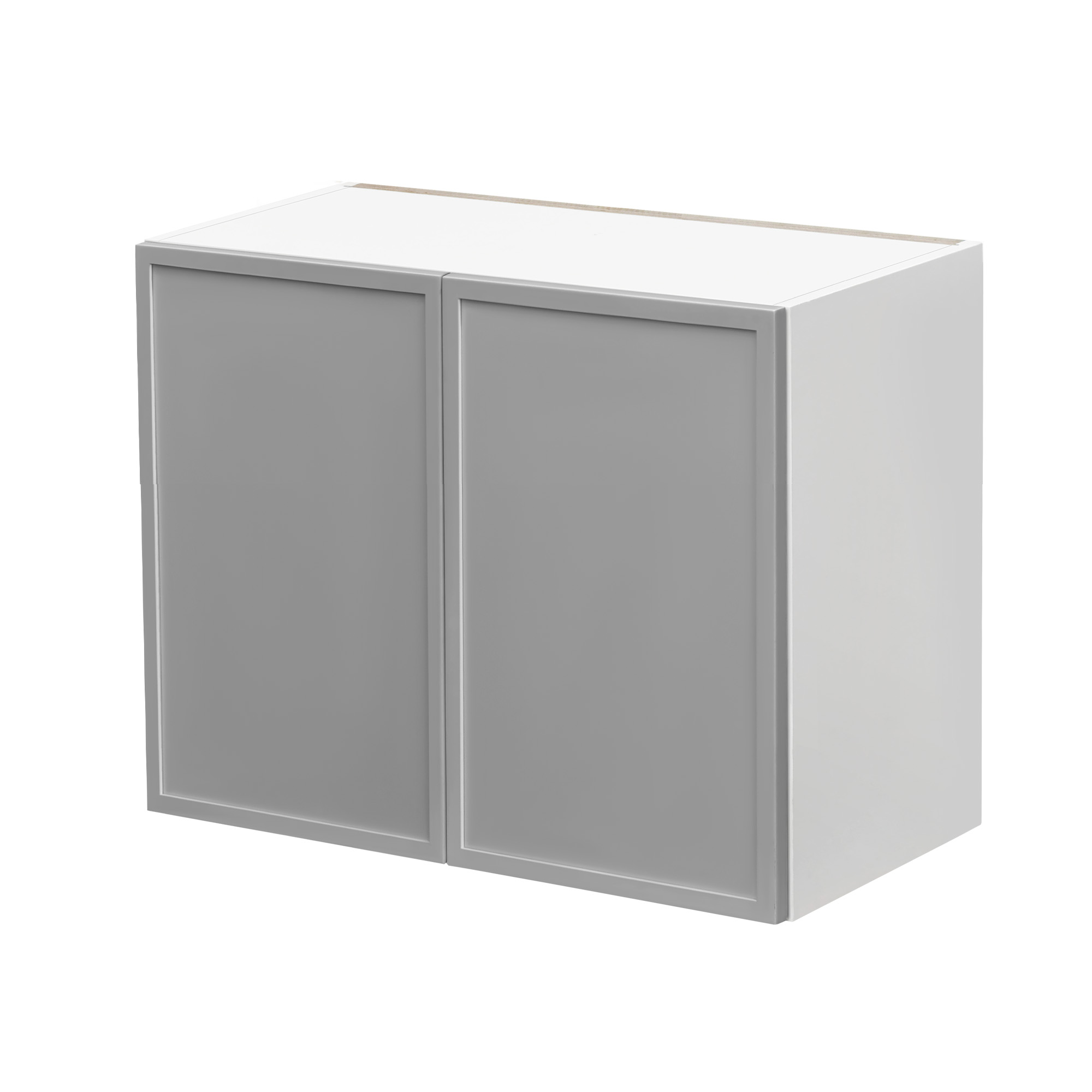 White Box Gray Slim - 36"W × 21"H Standard Wall Cabinet 2-Doors 1-Adjustable shelf
