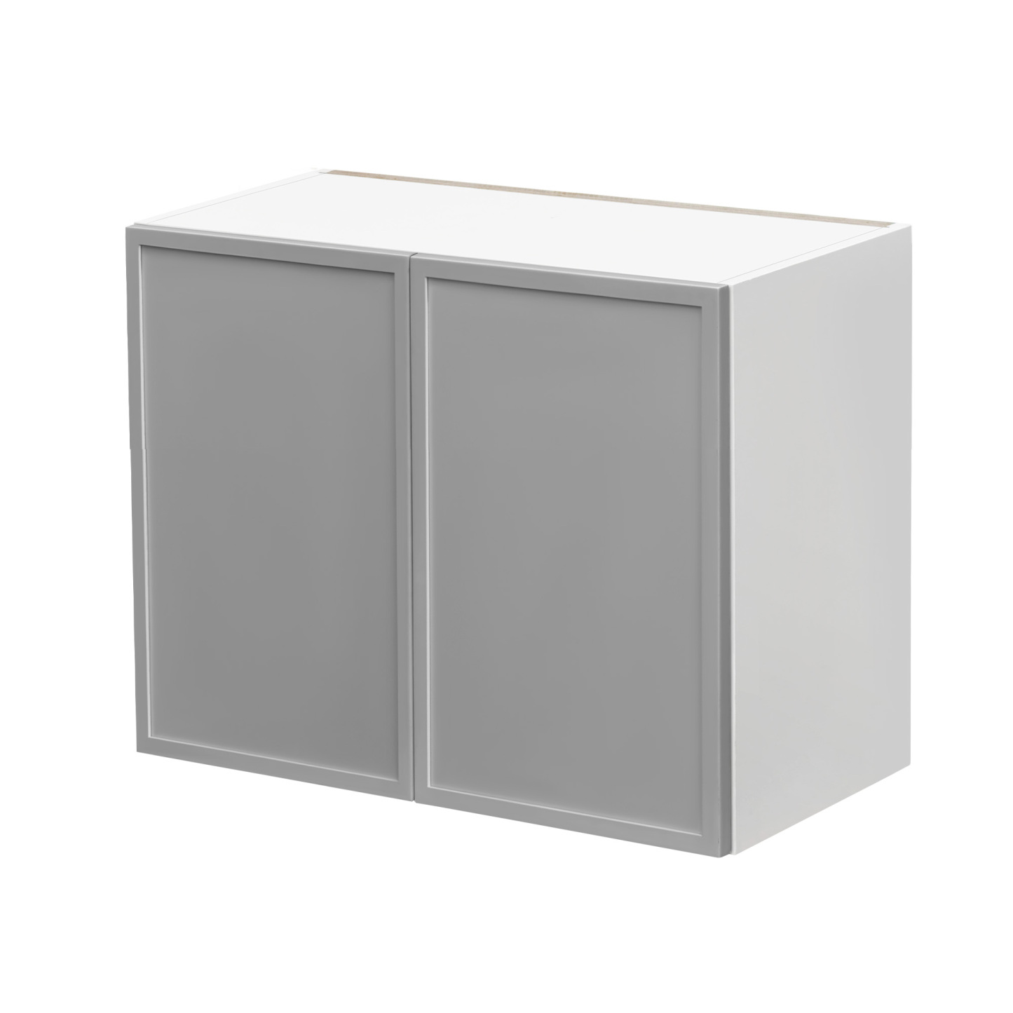 White Box Gray Slim - 36"W × 21"H Standard Wall Cabinet 2-Doors 1-Adjustable shelf