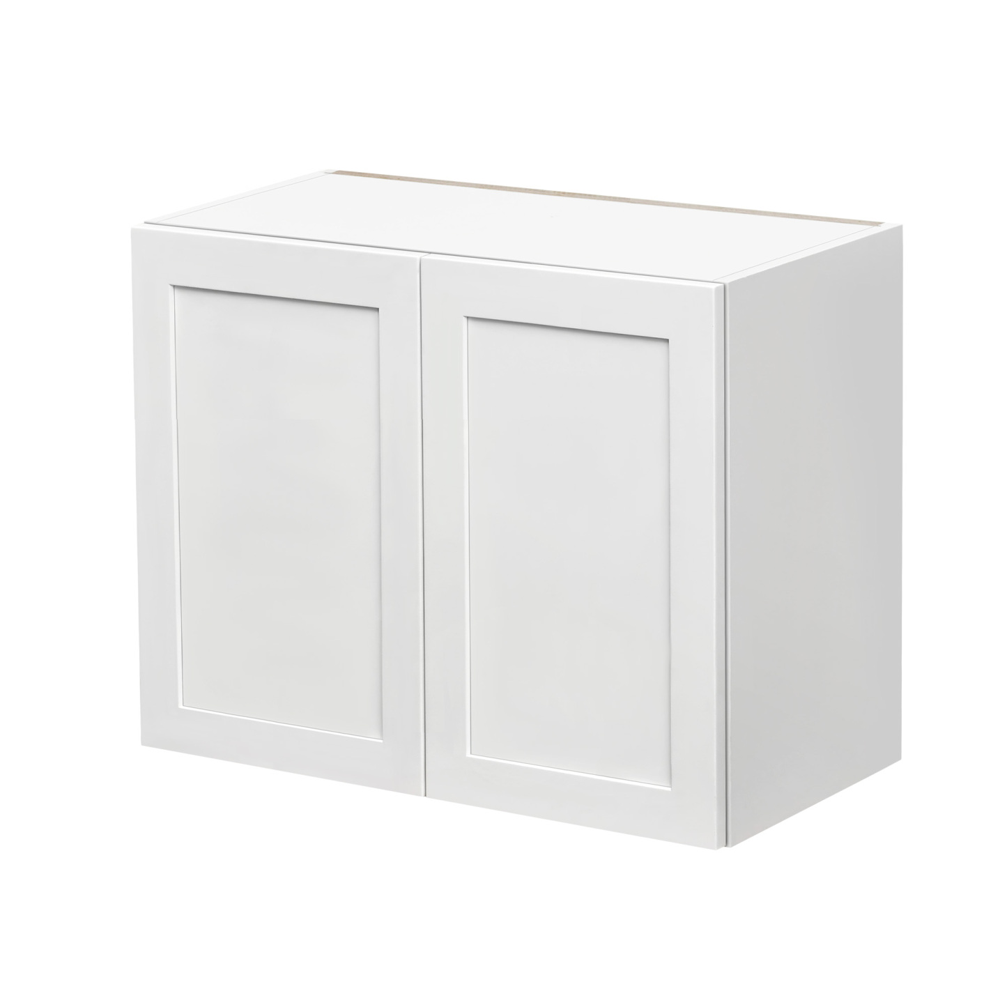 White Shaker - 36"W × 21"H Standard Wall Cabinet 2-Doors 1-Adjustable shelf