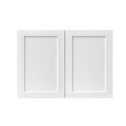 White Shaker - 36"W × 21"H Standard Wall Cabinet 2-Doors 1-Adjustable shelf
