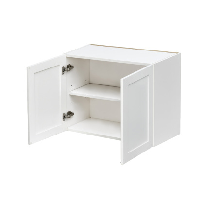 White Shaker - 36"W × 21"H Standard Wall Cabinet 2-Doors 1-Adjustable shelf