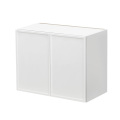 Slim White Shaker - 36"W × 21"H Standard Wall Cabinet 2-Doors 1-Adjustable shelf