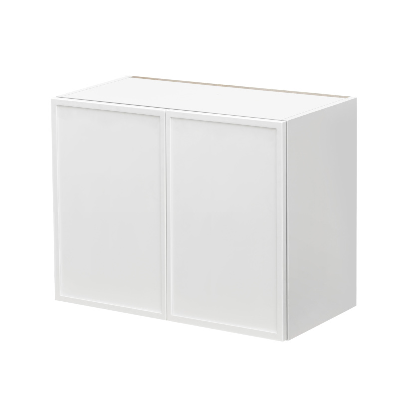 Slim White Shaker - 36"W × 21"H Standard Wall Cabinet 2-Doors 1-Adjustable shelf