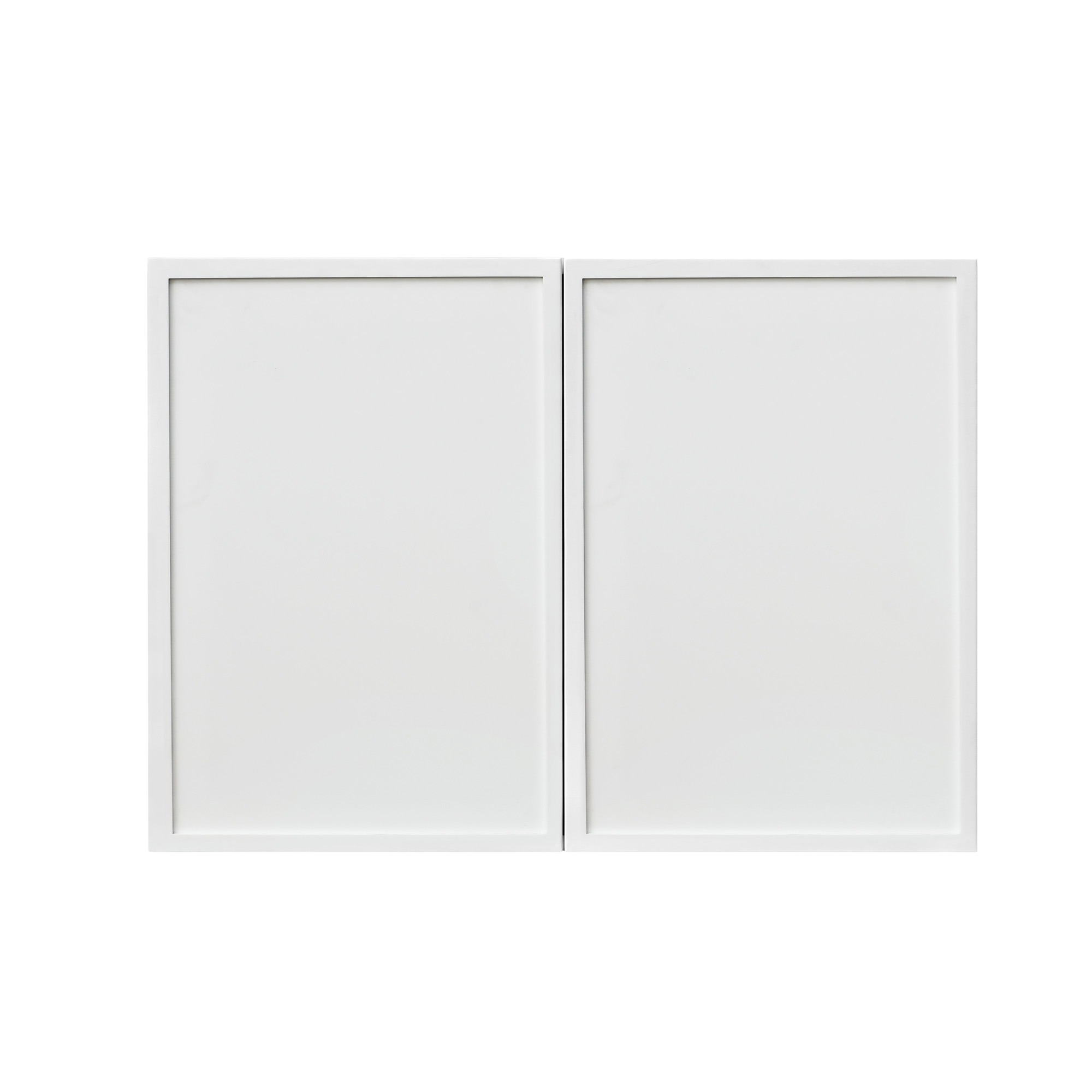 Slim White Shaker - 36"W × 21"H Standard Wall Cabinet 2-Doors 1-Adjustable shelf
