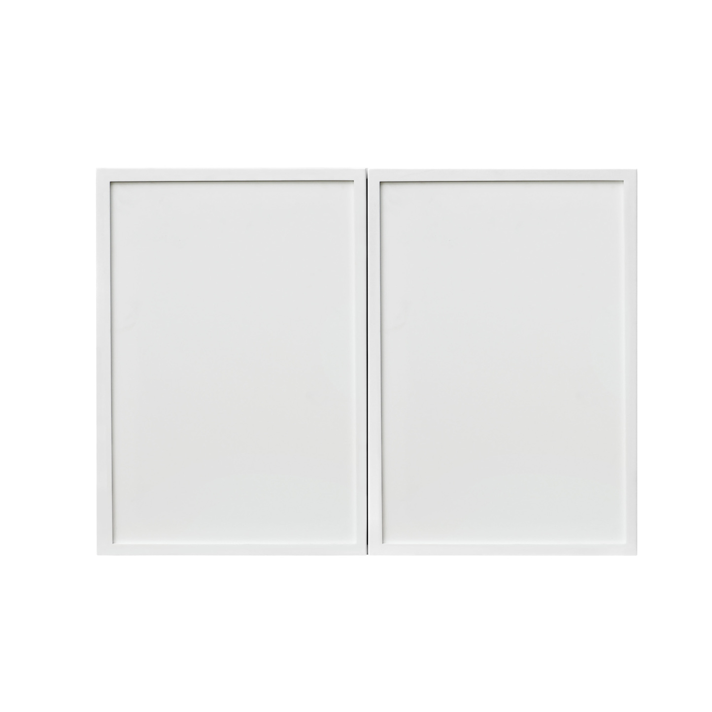 Slim White Shaker - 36"W × 21"H Standard Wall Cabinet 2-Doors 1-Adjustable shelf