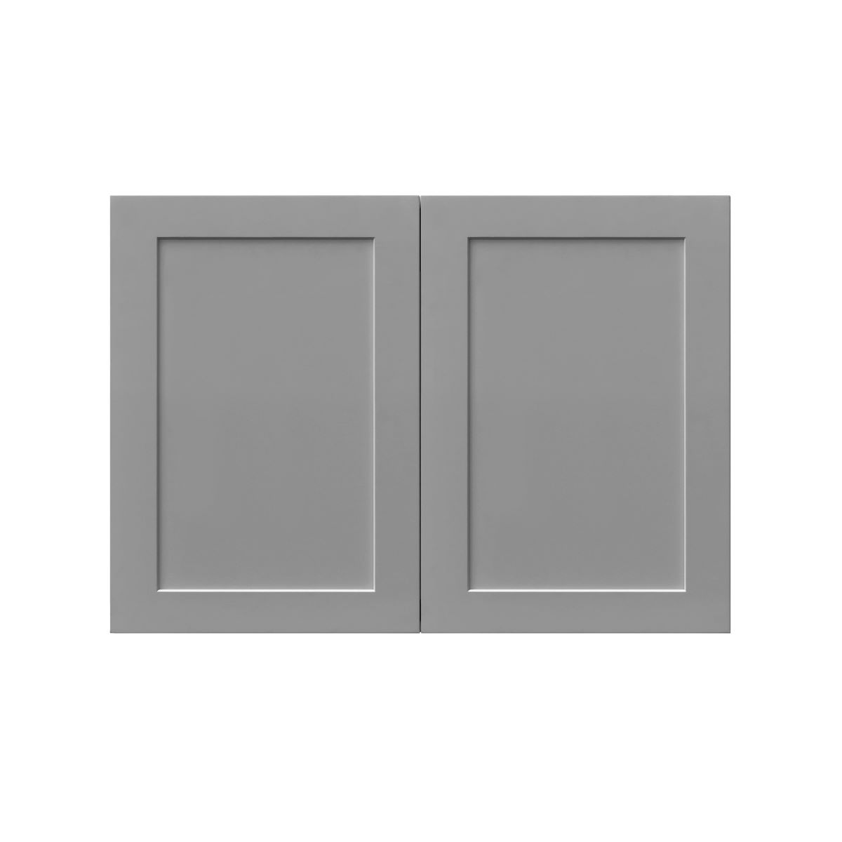 White Box Gray Shaker - 36"W × 21"H Deep (24") Wall Bridge Cabinet 2-Doors 1-Adjustable shelf
