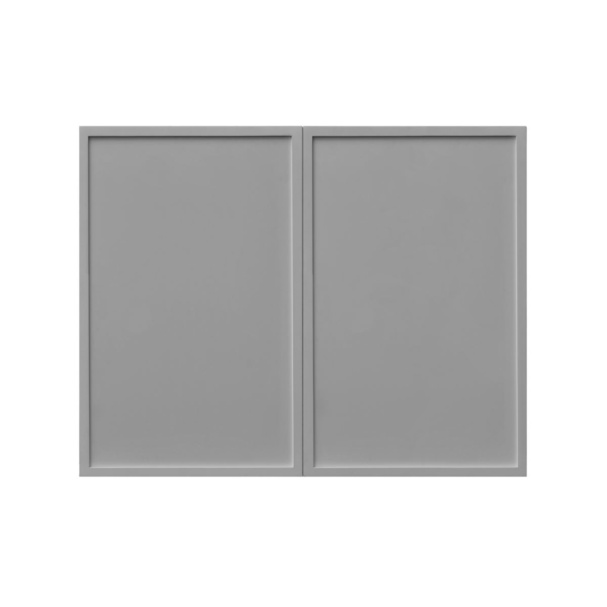 White Box Gray Slim - 36"W × 21"H Deep (24") Wall Bridge Cabinet 2-Doors 1-Adjustable shelf