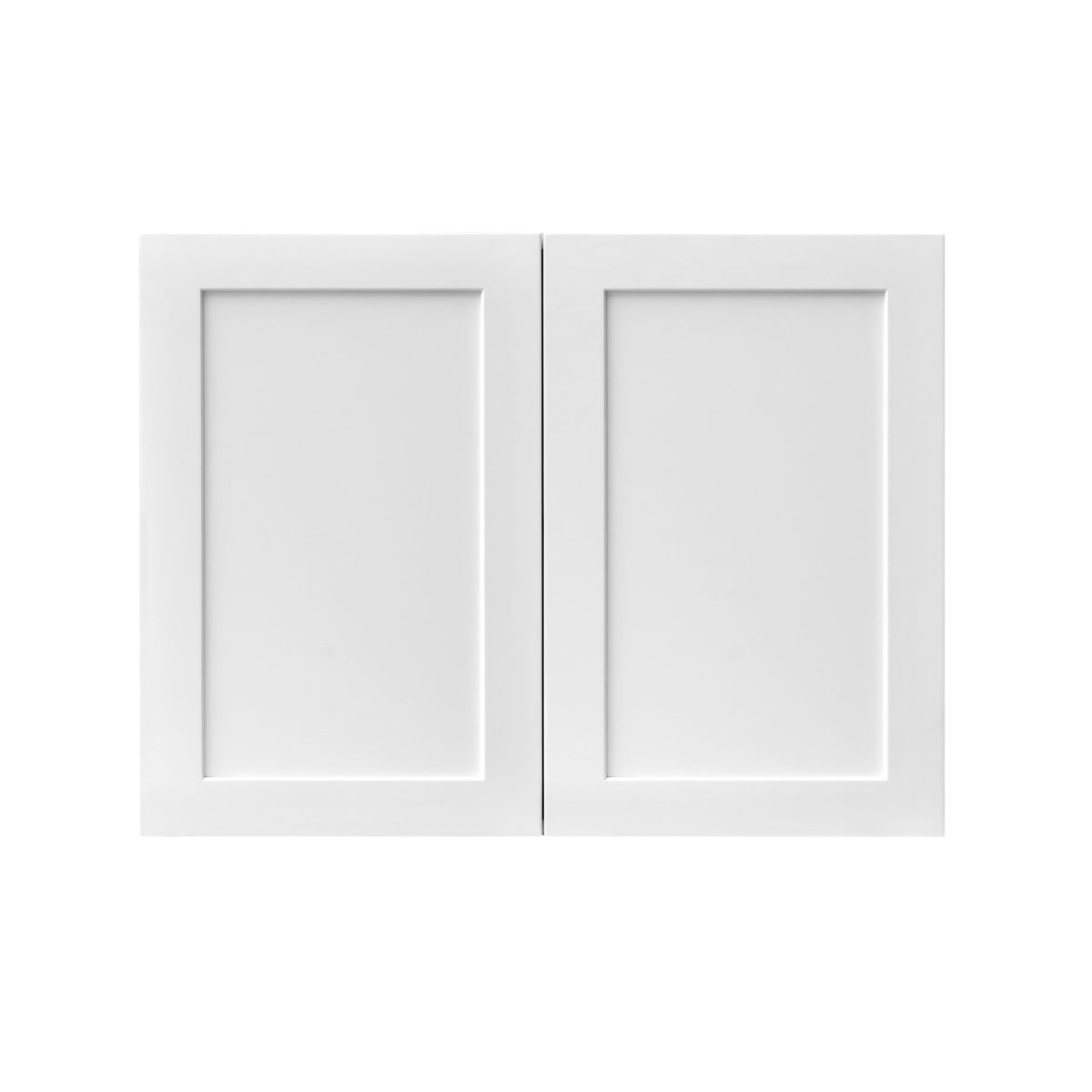 White Shaker - 36"W × 21"H Deep (24") Wall Bridge Cabinet 2-Doors 1-Adjustable shelf