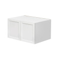 White Shaker - 36"W × 21"H Deep (24") Wall Bridge Cabinet 2-Doors 1-Adjustable shelf