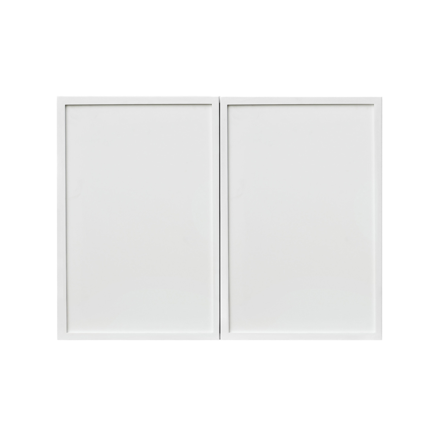 Slim White Shaker - 36"W × 21"H Deep (24") Wall Bridge Cabinet 2-Doors 1-Adjustable shelf