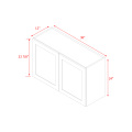 Mallorca White Shaker - 36"W × 24"H Standard Wall Cabinet