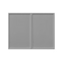 White Box Gray Slim - 36"W × 24"H Standard Wall Cabinet 2-Doors 1-Adjustable shelf