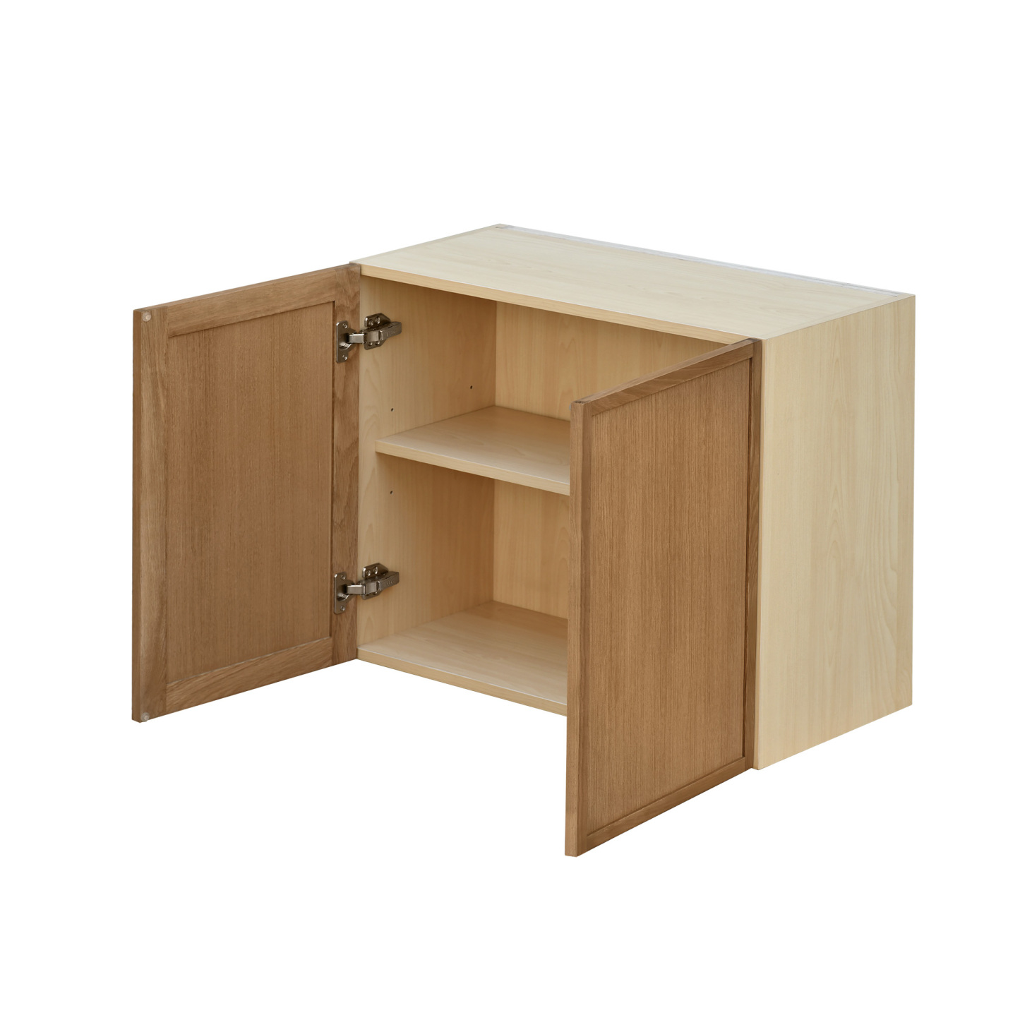Natural Box Oak Slim - 36"W × 24"H Standard Wall Cabinet 2-Doors 1-Adjustable shelf