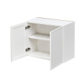 Slim White Shaker - 36"W × 24"H Standard Wall Cabinet 2-Doors 1-Adjustable shelf