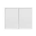 Slim White Shaker - 36"W × 24"H Standard Wall Cabinet 2-Doors 1-Adjustable shelf