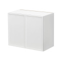 Slim White Shaker - 36"W × 24"H Standard Wall Cabinet 2-Doors 1-Adjustable shelf