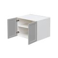 White Box Gray Shaker - 36"W × 24"H Deep (24") Wall Bridge Cabinet 2-Doors 1-Adjustable shelf
