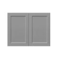 White Box Gray Shaker - 36"W × 24"H Deep (24") Wall Bridge Cabinet 2-Doors 1-Adjustable shelf