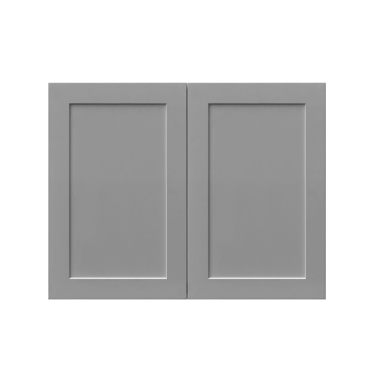 White Box Gray Shaker - 36"W × 24"H Deep (24") Wall Bridge Cabinet 2-Doors 1-Adjustable shelf
