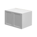 White Box Gray Shaker - 36"W × 24"H Deep (24") Wall Bridge Cabinet 2-Doors 1-Adjustable shelf