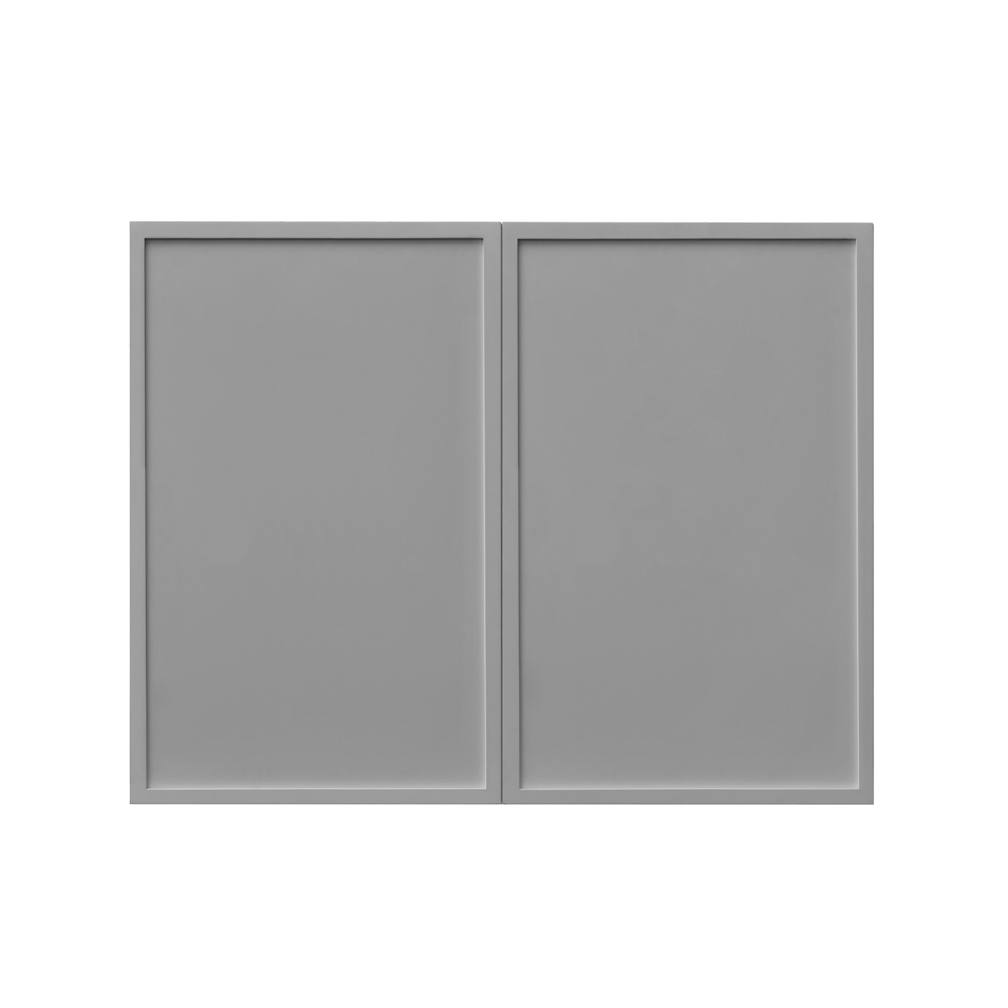 White Box Gray Slim - 36"W × 24"H Deep (24") Wall Bridge Cabinet 2-Doors 1-Adjustable shelf