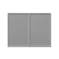 White Box Gray Slim - 36"W × 24"H Deep (24") Wall Bridge Cabinet 2-Doors 1-Adjustable shelf