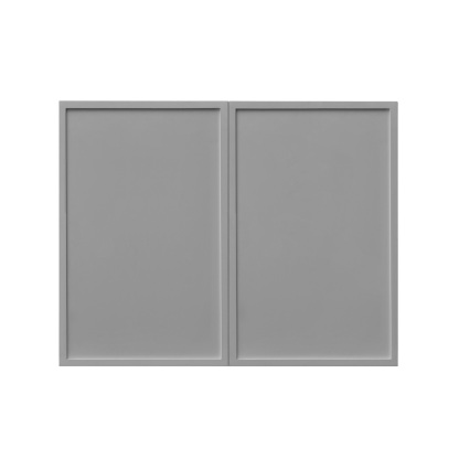 White Box Gray Slim - 36"W × 24"H Deep (24") Wall Bridge Cabinet 2-Doors 1-Adjustable shelf