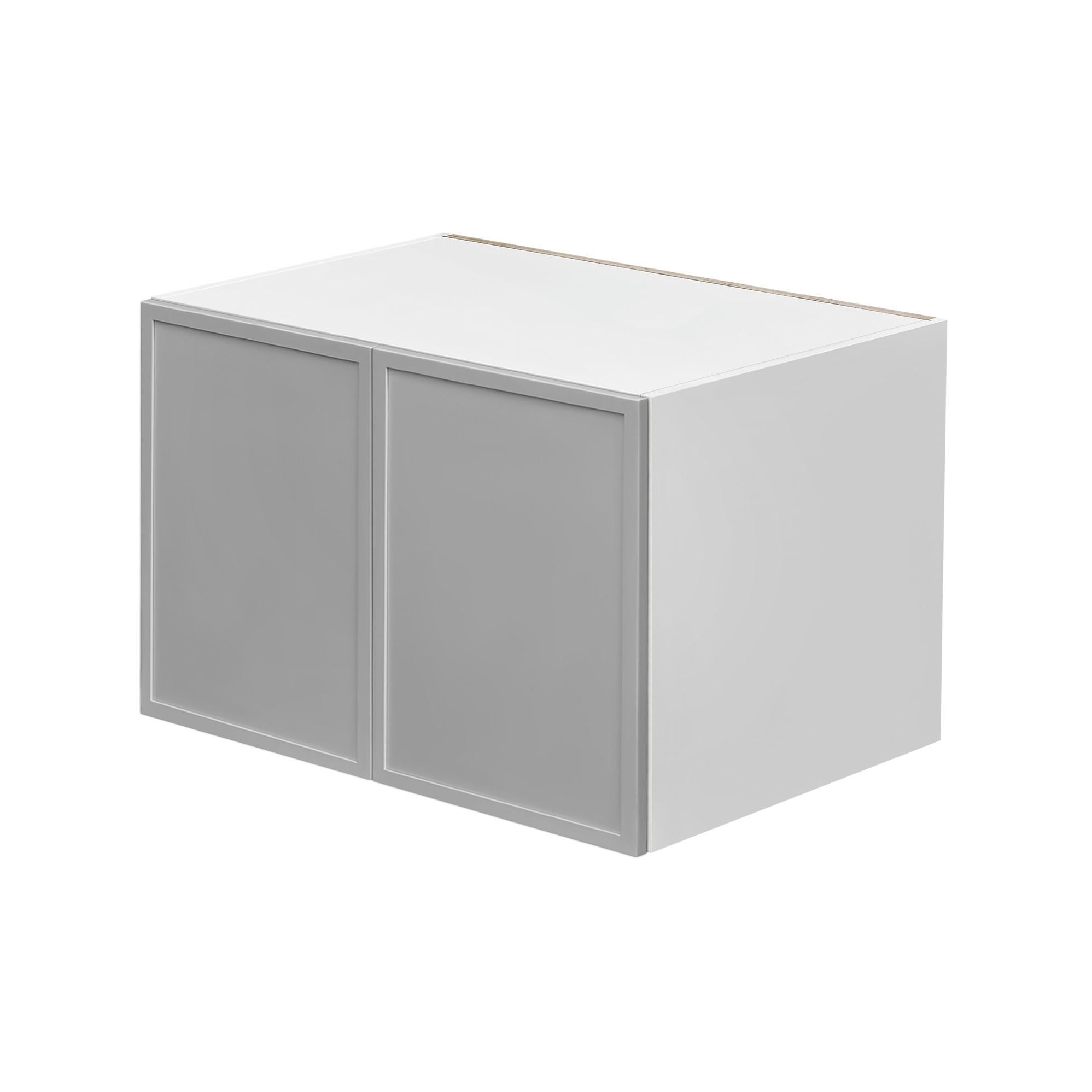 White Box Gray Slim - 36"W × 24"H Deep (24") Wall Bridge Cabinet 2-Doors 1-Adjustable shelf